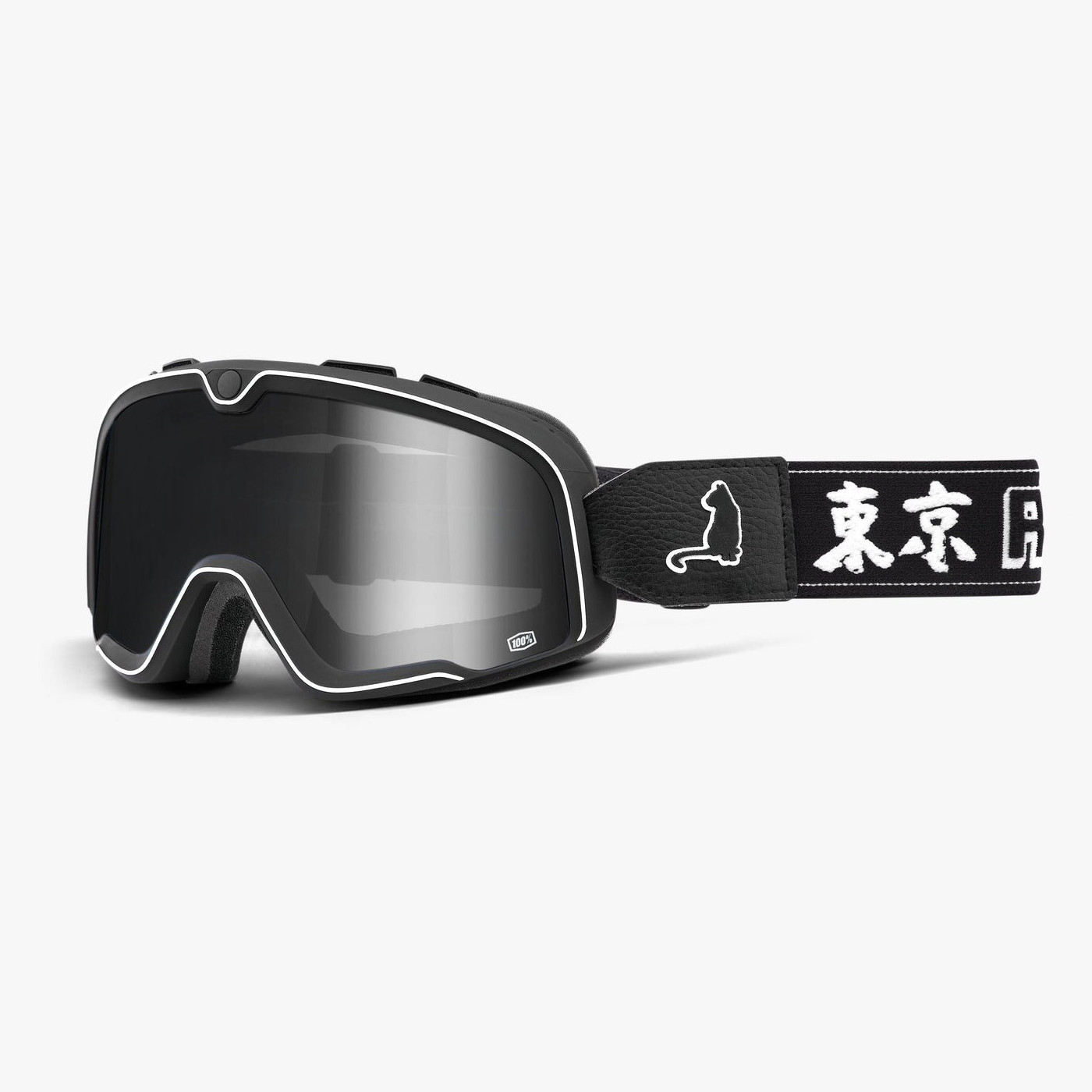 100% Barstow Goggles ホワイト/グレー 100% Barstow Classic Goggles - MC Powersports